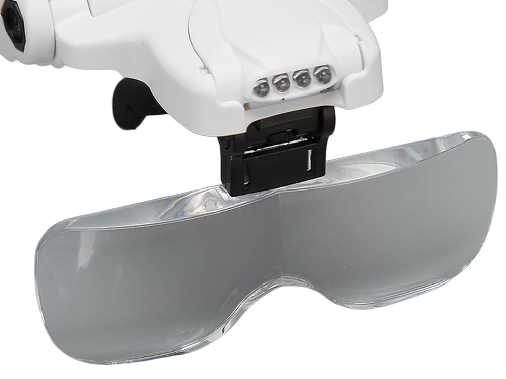 Luktura palielināmais stikls ar 4 gaismas diodēm, 3,5 precīzs lukturis profesionāls