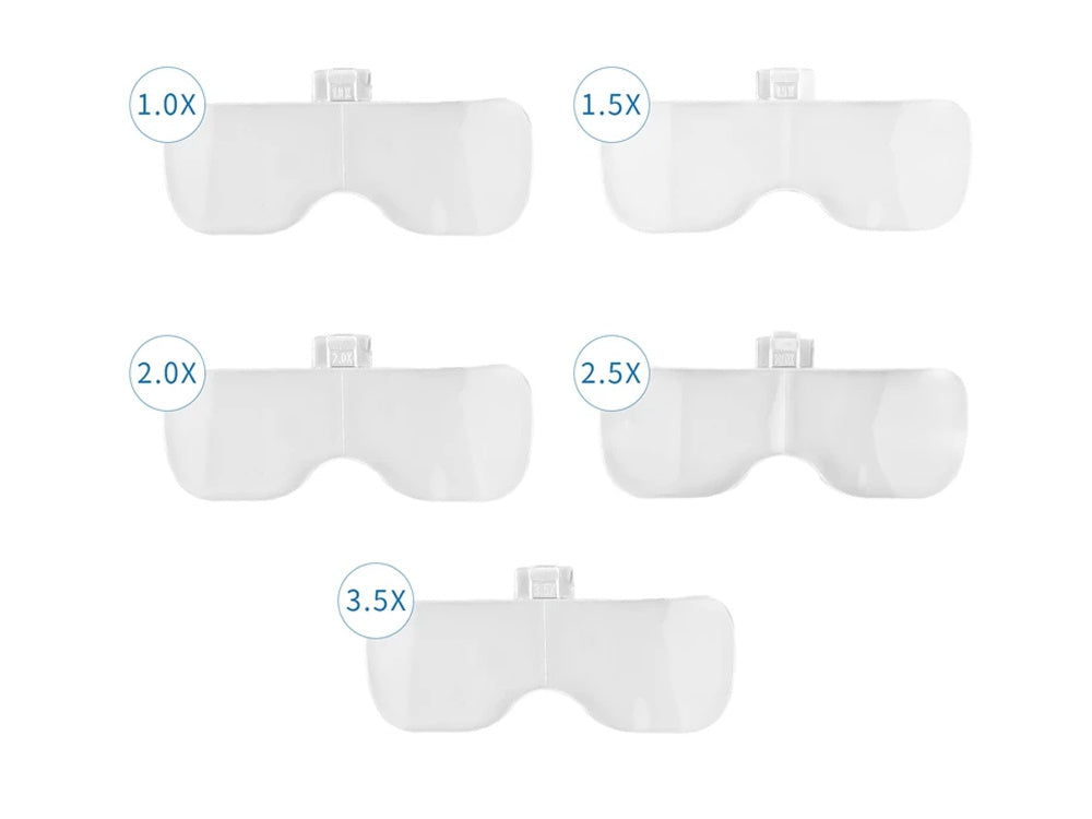 Luktura palielināmais stikls ar 4 gaismas diodēm, 3,5 precīzs lukturis profesionāls