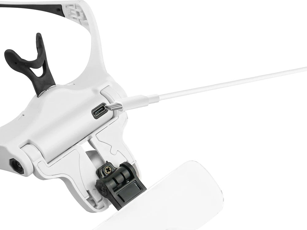 Luktura palielināmais stikls ar 4 gaismas diodēm, 3,5 precīzs lukturis profesionāls