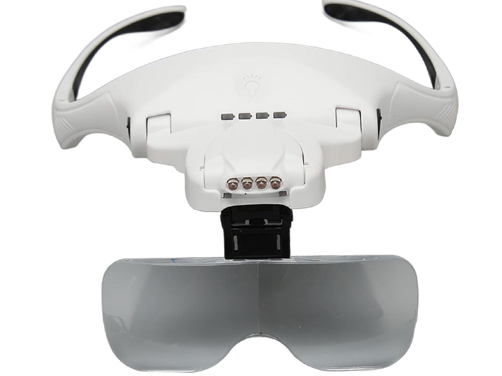 Luktura palielināmais stikls ar 4 gaismas diodēm, 3,5 precīzs lukturis profesionāls