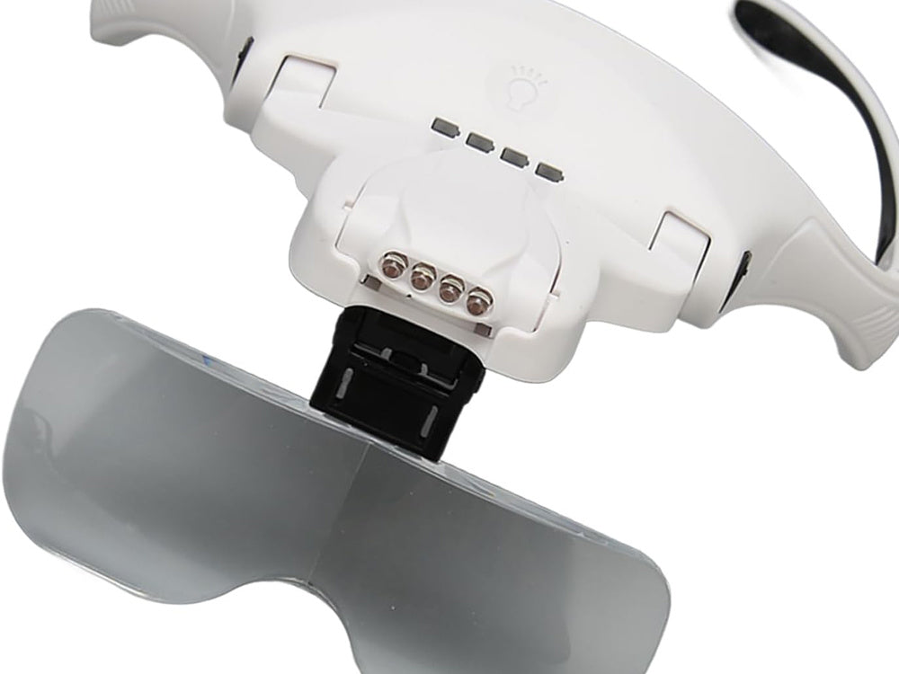 Luktura palielināmais stikls ar 4 gaismas diodēm, 3,5 precīzs lukturis profesionāls