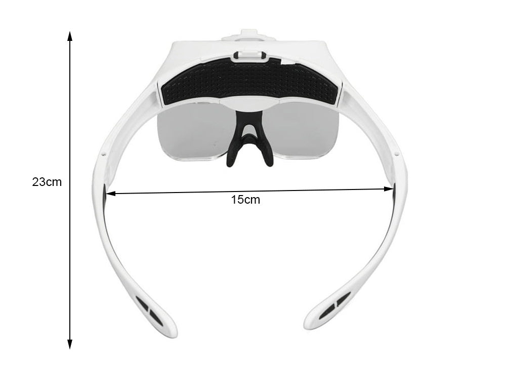 Luktura palielināmais stikls ar 4 gaismas diodēm, 3,5 precīzs lukturis profesionāls