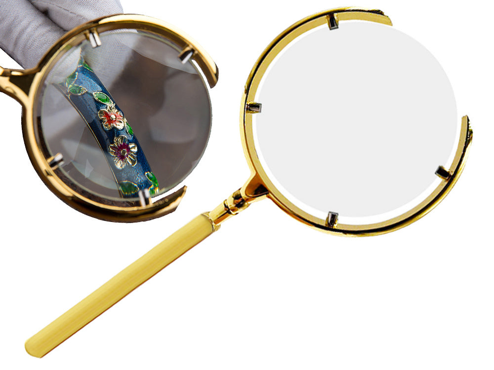 Lasāmā lupas manuālā lupas zelta palielinājums 6x