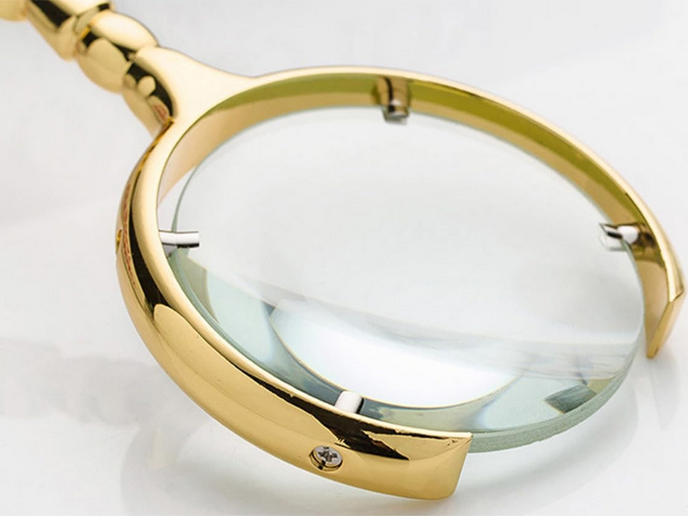 Lasāmā lupas manuālā lupas zelta palielinājums 6x