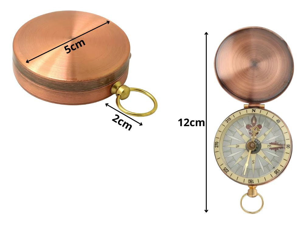 Kompasa metāla kompasa kabata tūristam, aizslēdzama, magnētiska, armijas