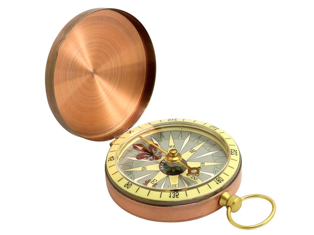 Kompasa metāla kompasa kabata tūristam, aizslēdzama, magnētiska, armijas