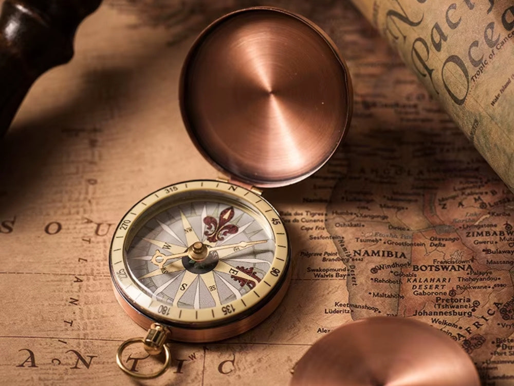 Kompasa metāla kompasa kabata tūristam, aizslēdzama, magnētiska, armijas