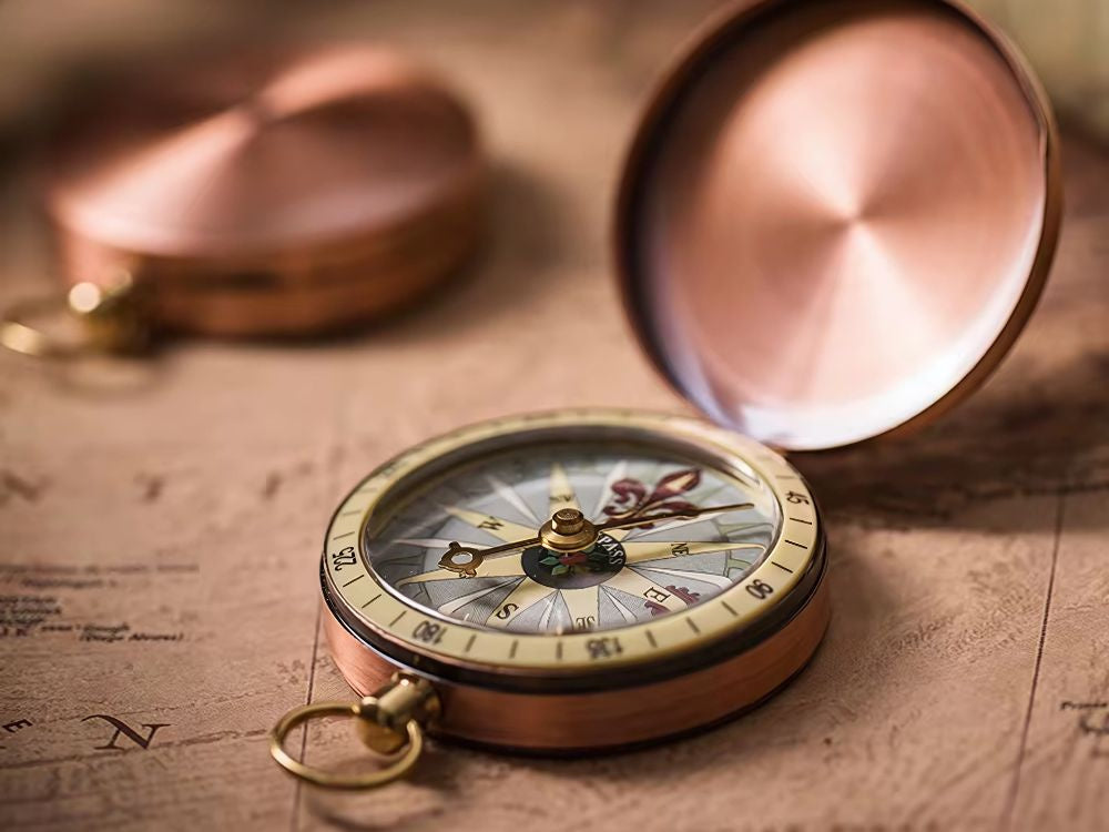 Kompasa metāla kompasa kabata tūristam, aizslēdzama, magnētiska, armijas