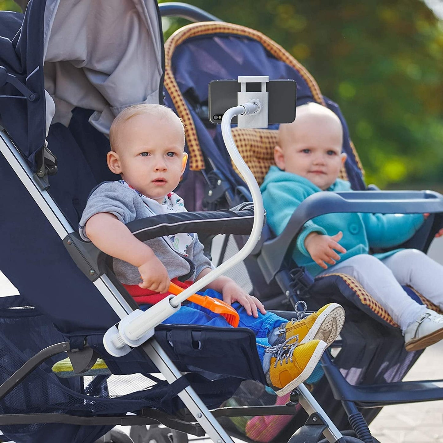 Multifunkcionālais turētājs tālrunim vai planšetdatoram elastīgs