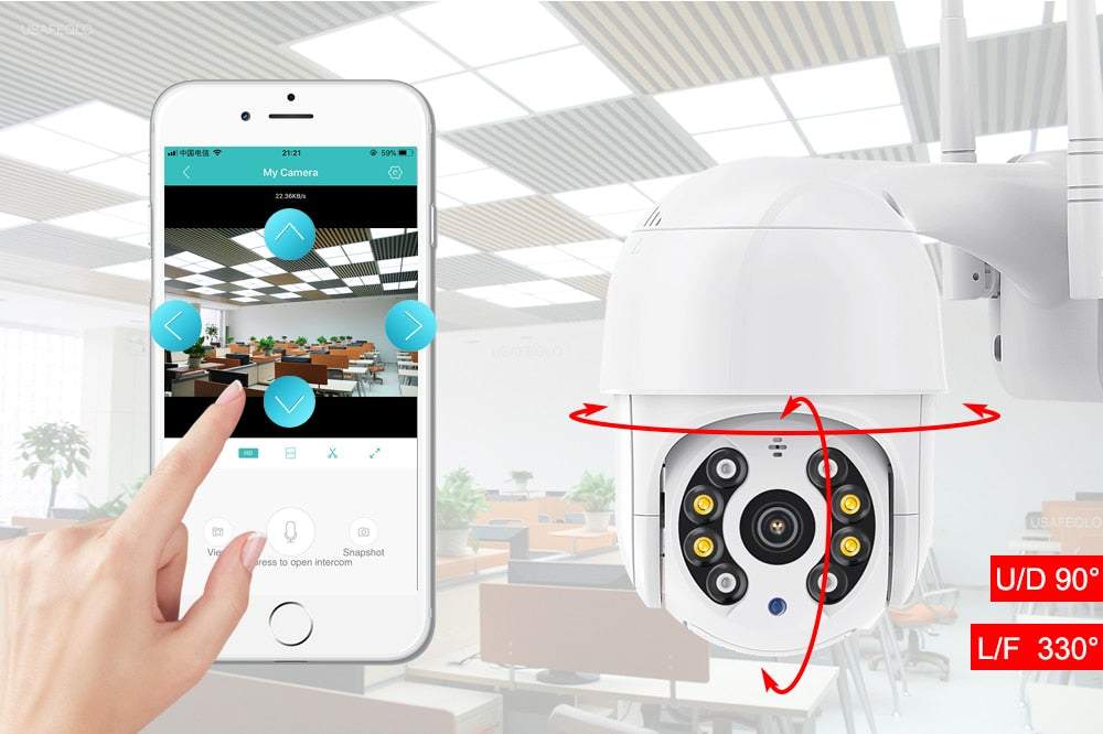 Rotējoša novērošanas kamera