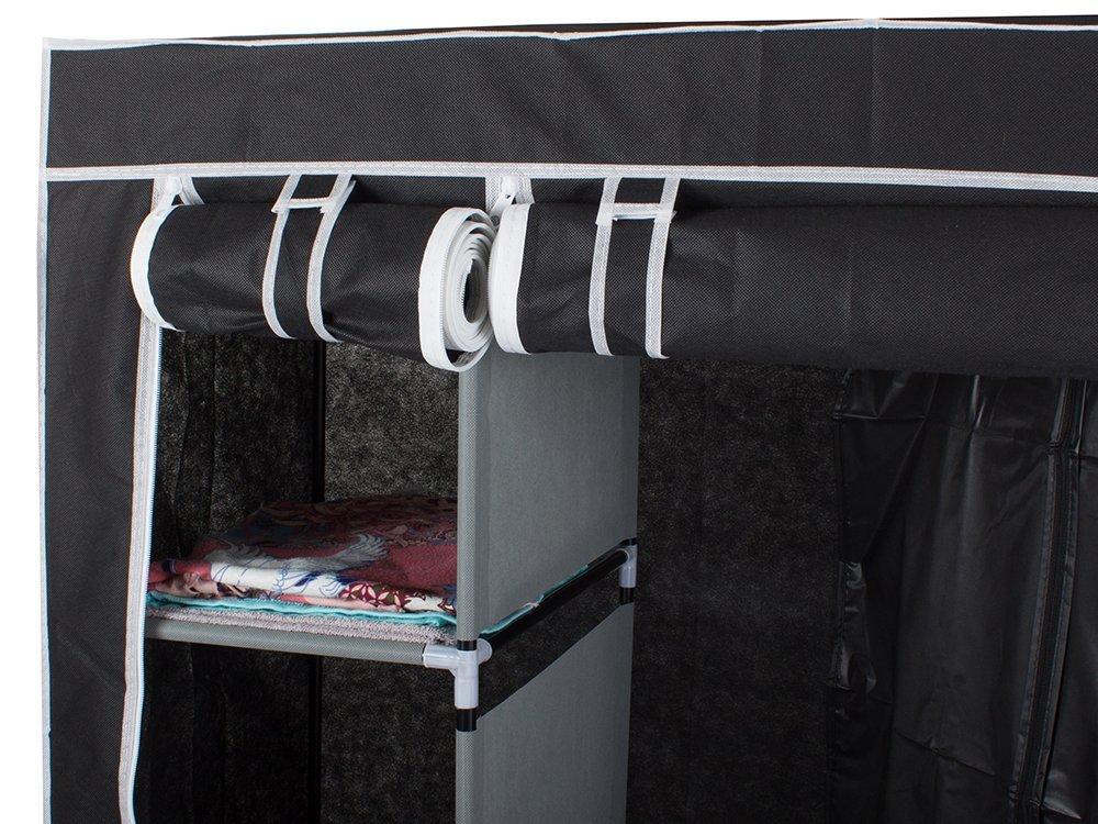 Tekstila drēbju skapis