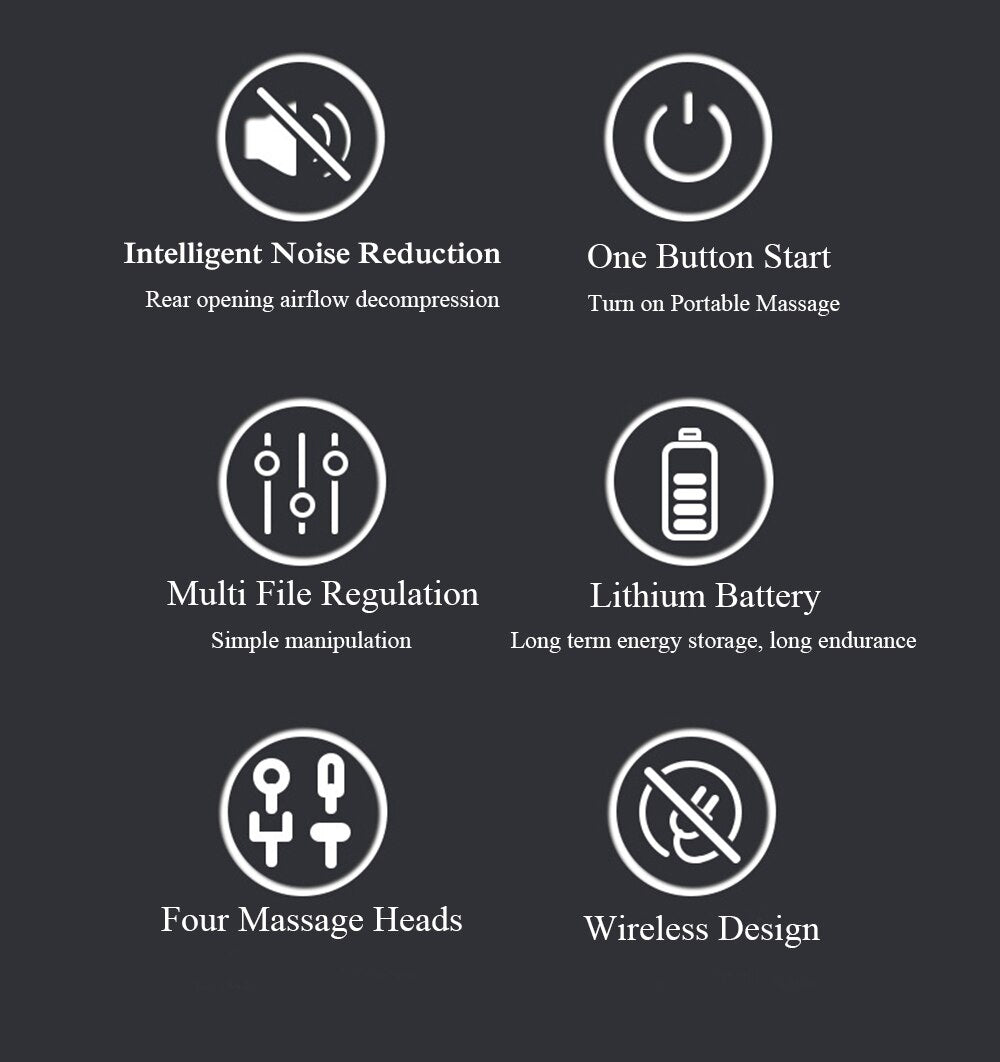 Masāžas trieciena pistole, bezvadu muskuļu masieris