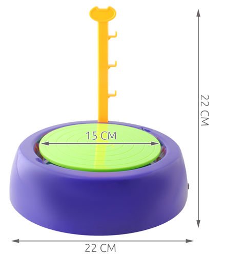 Keramikas ritenis ar piederumiem