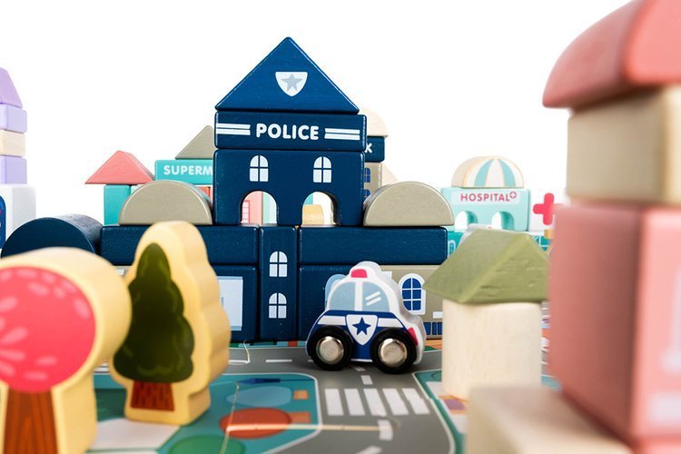 Koka bloki - pilsēta