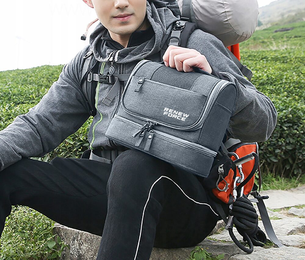 Kosmētikas soma pelēka