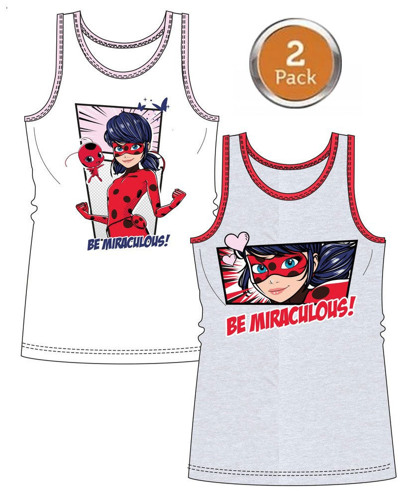 Miraculous Ladybug bērnu bezpiedurkņu krekls, 2 daļu komplekts, 110/116 cm