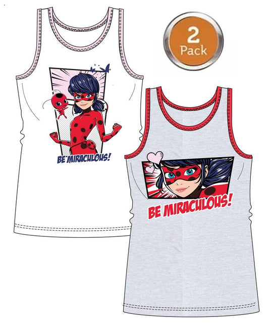 Miraculous Ladybug bērnu bezpiedurkņu krekls, 2 daļu komplekts, 110/116 cm