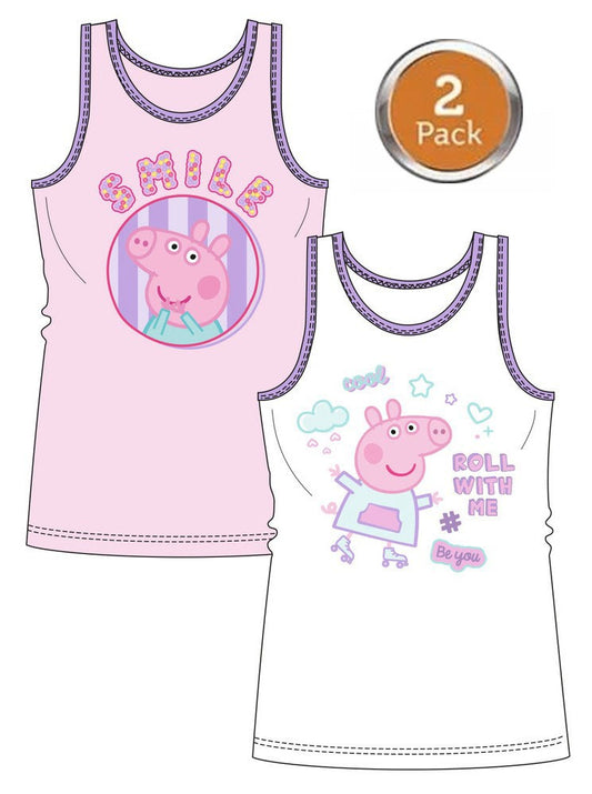 Peppa Pig bērnu krekliņš bez piedurknēm, divu daļu komplekts, 98/104 cm