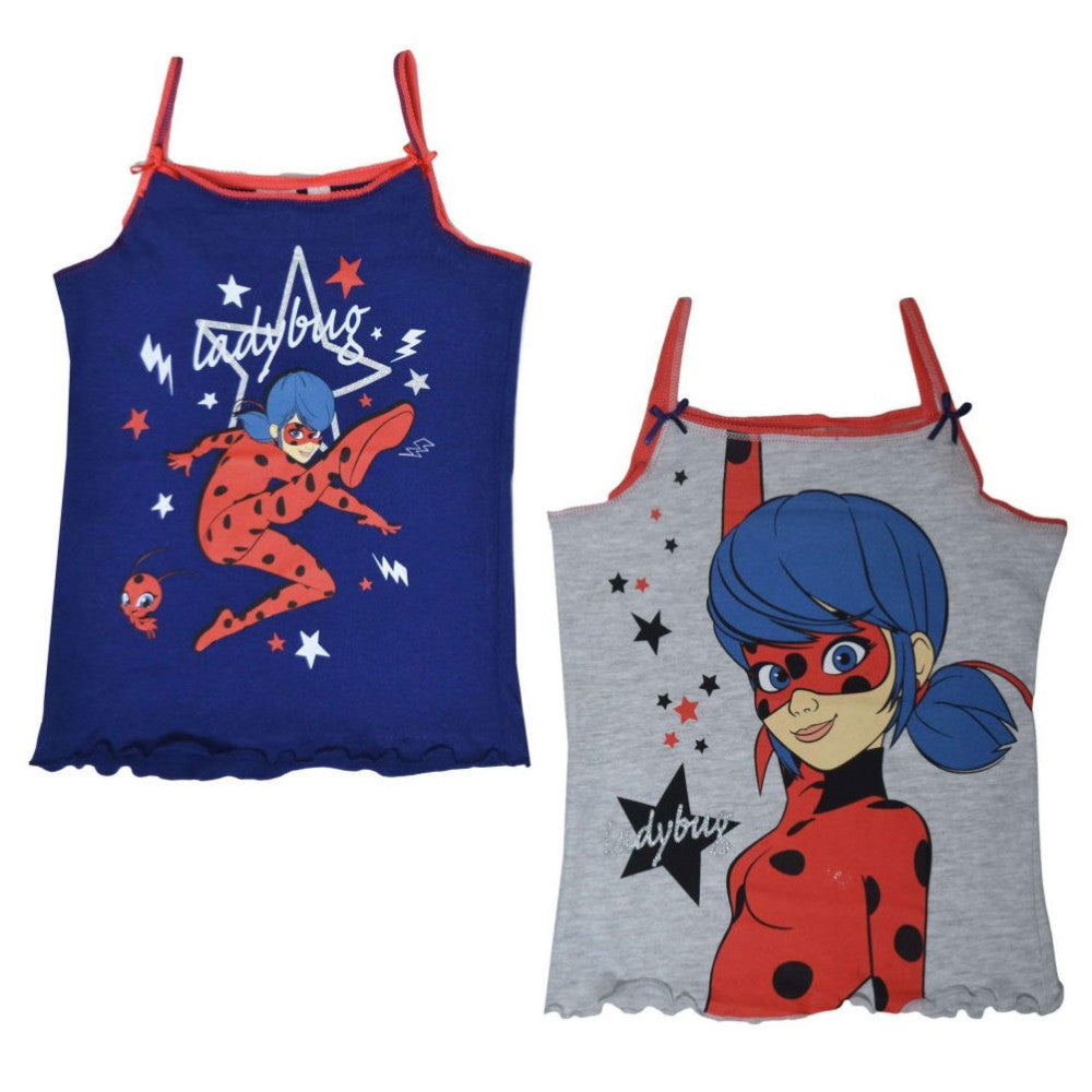 Miraculous Ladybug bērnu krekliņš bez piedurknēm, 2 daļu komplekts, 122/128 cm