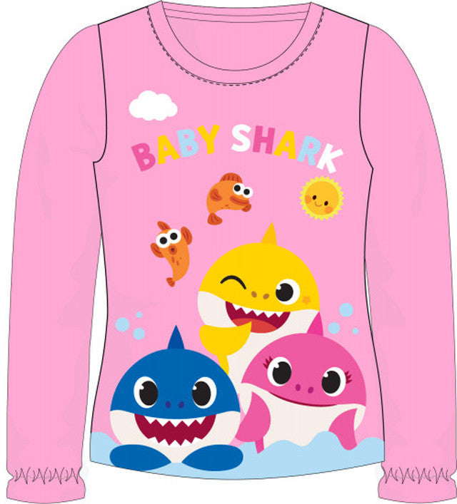 Baby Shark bērnu krekls ar garām piedurknēm 98 cm