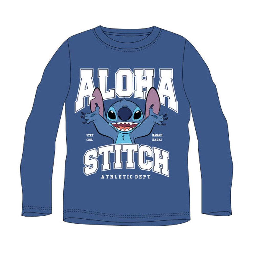 Disney Lilo un Stitch atlētisks bērnu krekliņš ar garām piedurknēm 98 cm