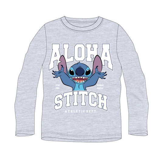 Disney Lilo un Stitch atlētisks bērnu krekliņš ar garām piedurknēm 122 cm