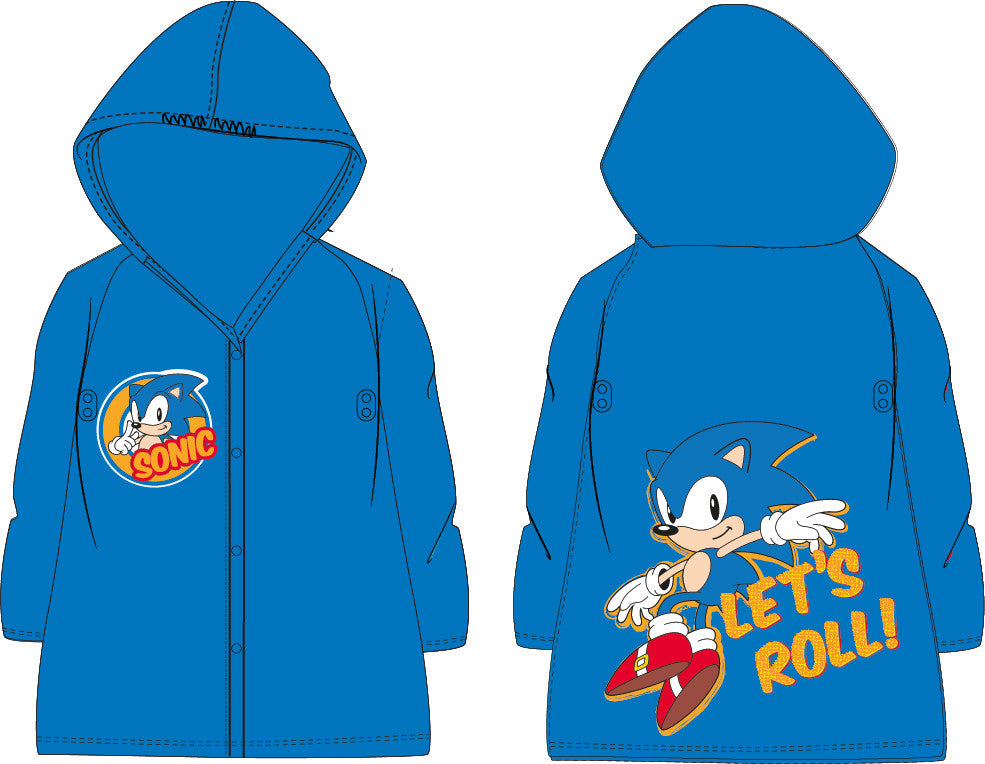 Sonic the Hedgehog Sonic the Hedgehog lietusmētelis 116/122 cm