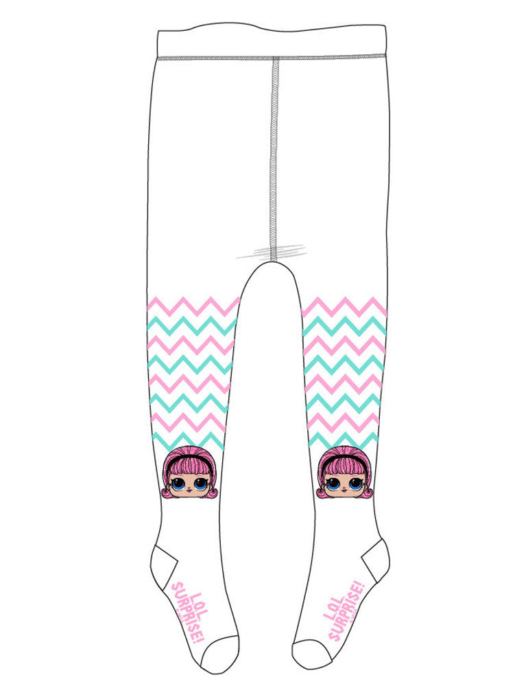 LOL Surprise Style baltas bērnu zeķubikses 7-8 gadi / 122-128 cm