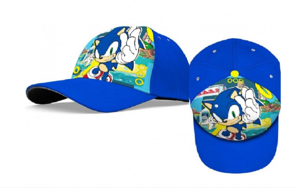 Sonic the Hedgehog zelta gredzeni Sonic the Hedgehog bērnu beisbola cepure 54 cm