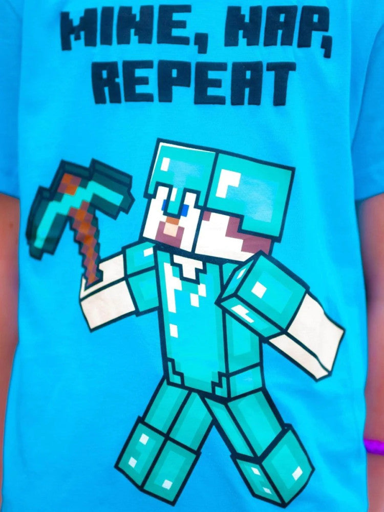 Minecraft bērnu īsās pidžamas 12 gadi