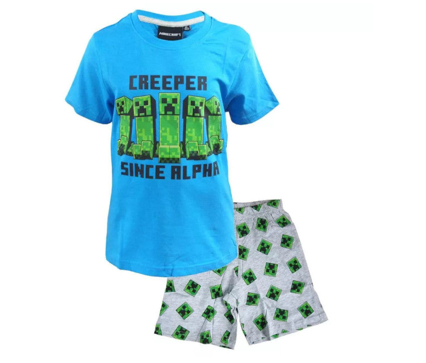 Minecraft bērnu īsās pidžamas 12 gadi