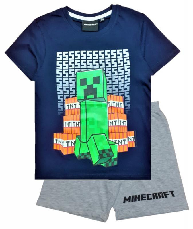 Minecraft bērnu īsās pidžamas 12 gadi