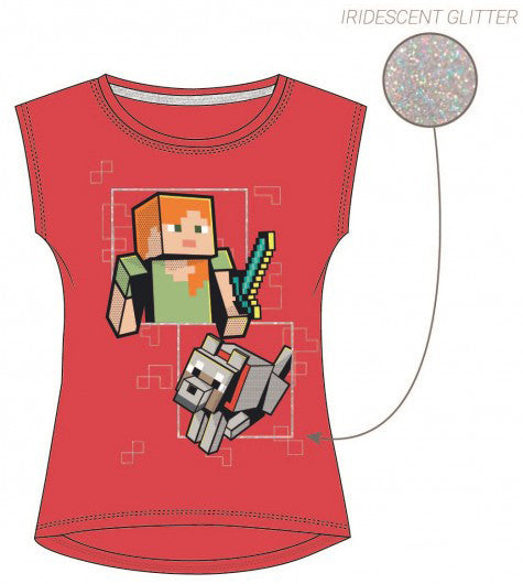 Minecraft bērnu īsais T-krekls, 4 gadi