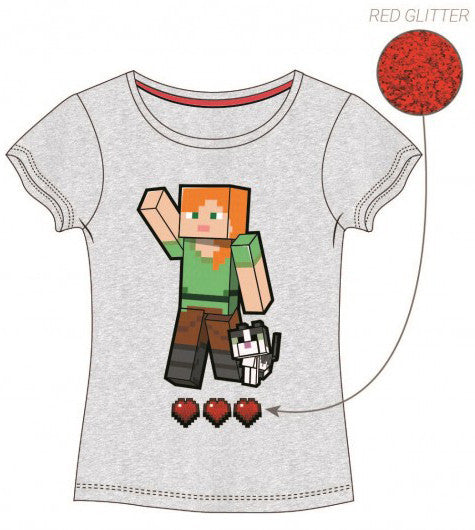 Minecraft bērnu īsais krekls, 5 gadu vecumam