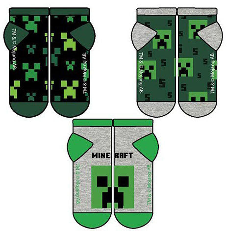 Minecraft bērnu zeķes bez redzamām malām 31/34