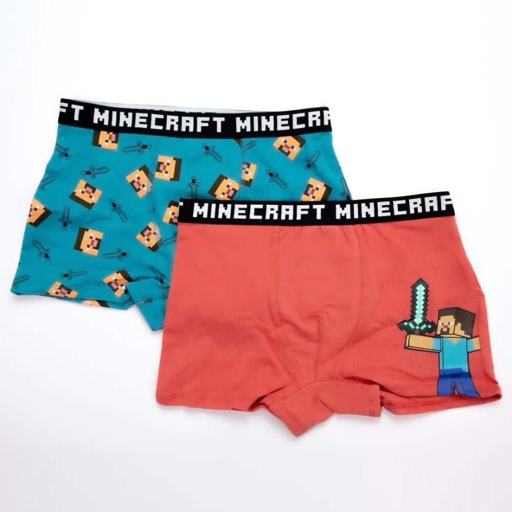 Minecraft bērnu bokseršorti, 2 gab. iepakojumā, 12 gadi