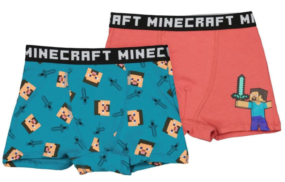 Minecraft bērnu bokseršorti, 2 gab. iepakojumā, 9 gadi