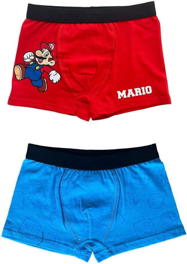 Super Mario bērnu bokseršorti 2 gab. iepakojumā, 8 gadi