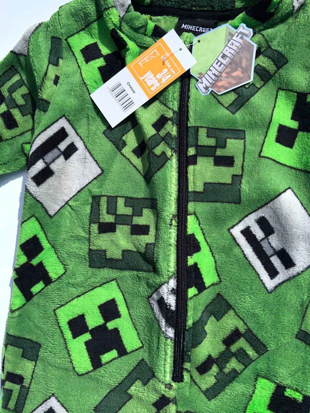 Minecraft bērnu garā pidžama, kombinezons 9/10 gadi