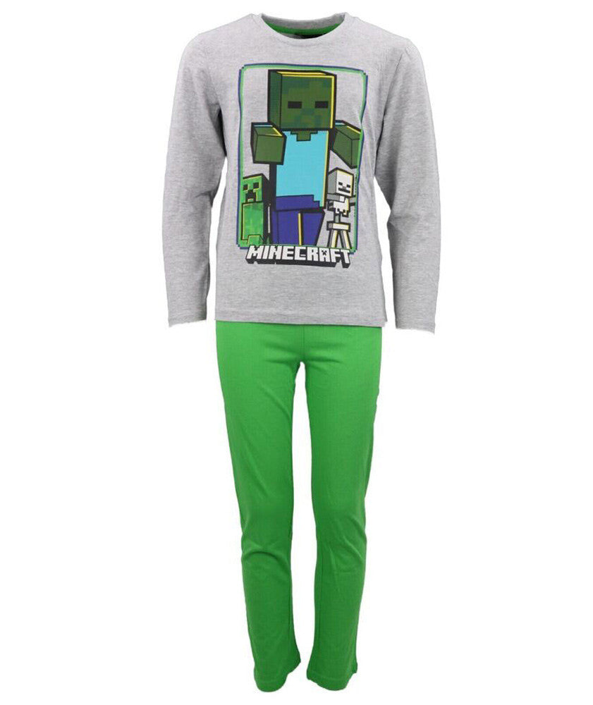 Minecraft Izveidojiet bērnu garās pidžamas 8 gadi