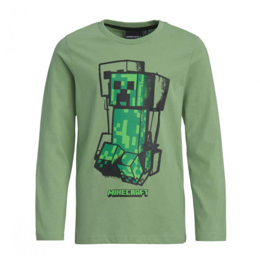 Minecraft Blockbuster bērnu krekls ar garām piedurknēm, topiņš, vecums 6 gadi