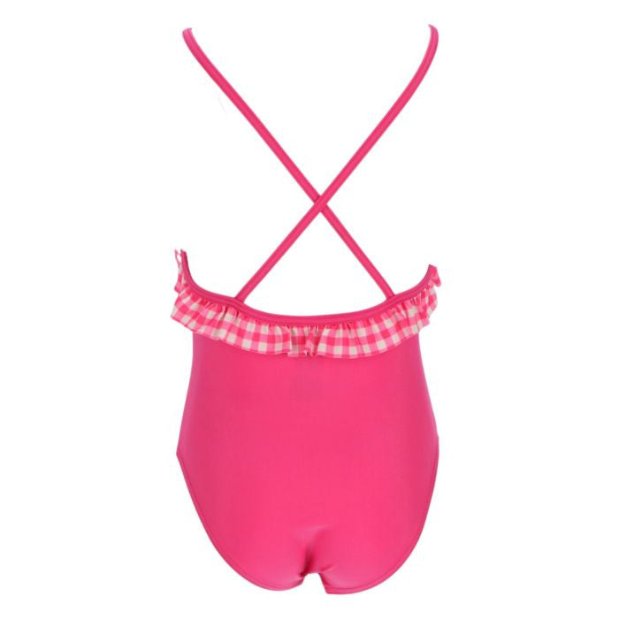 Disney Princess rūtainais bērnu peldkostīms, peldkostīms 3-4 gadi / 98-104 cm