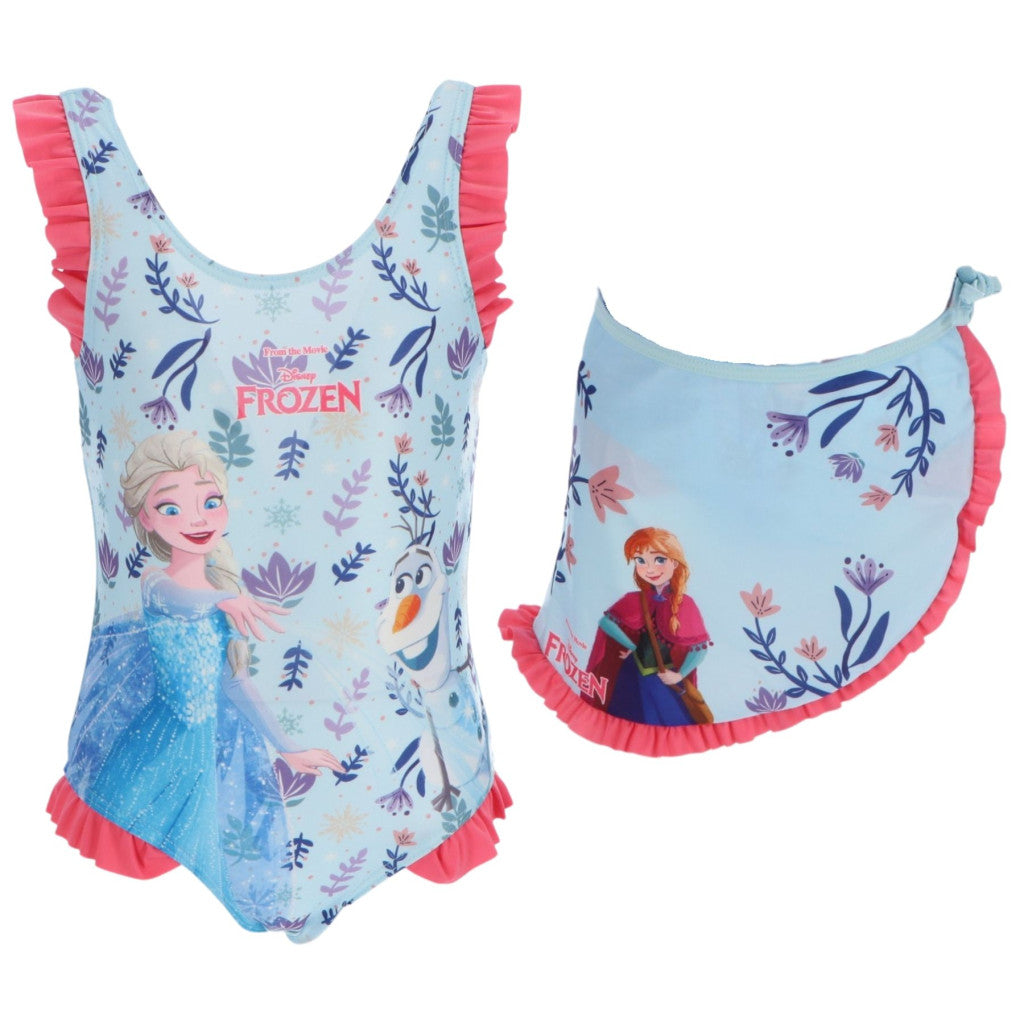 Disney Frozen bērnu peldkostīma un sarongu komplekts 5-6 gadi / 110-116 cm