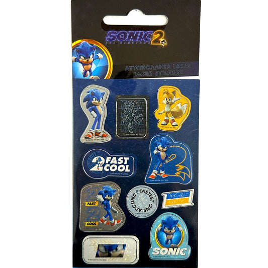Sonic the Ezītis hologrāfisko uzlīmju komplekts