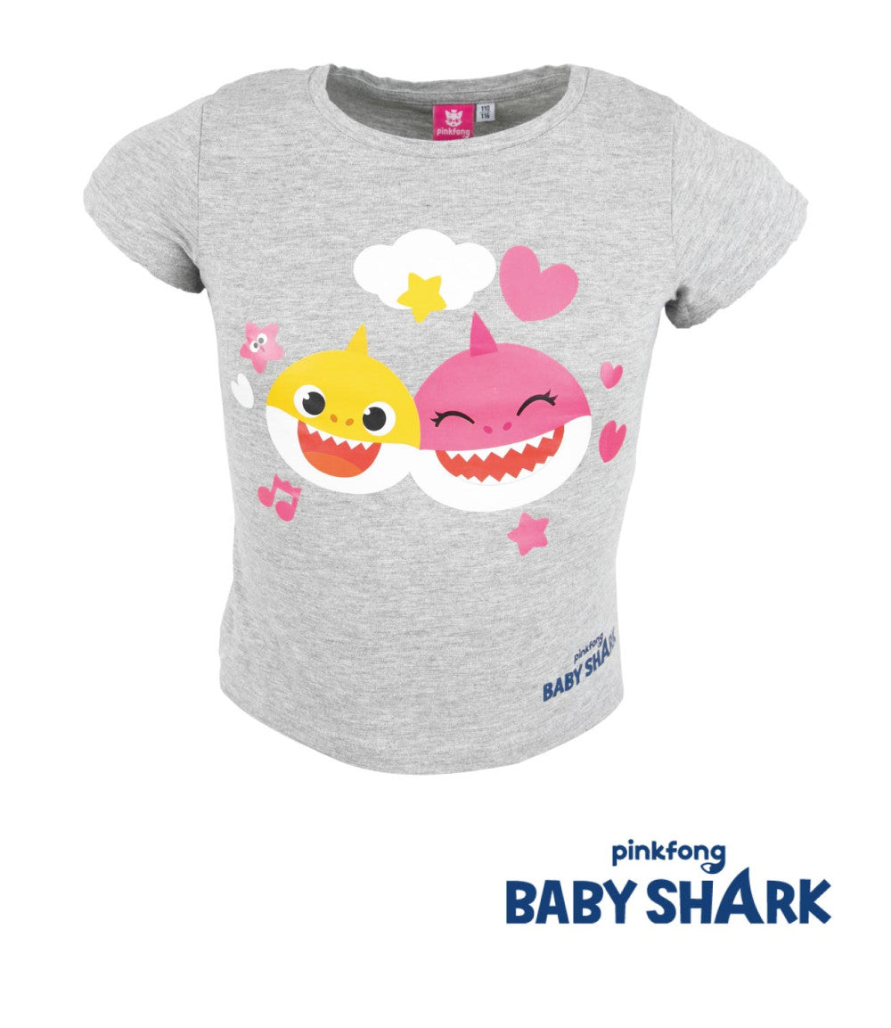 Baby Shark Fun bērnu īsais T-krekls, augšdaļa 116 cm