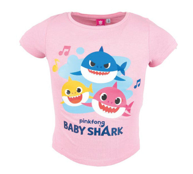Baby Shark Fun bērnu īsais T-krekls, augšdaļa 104 cm