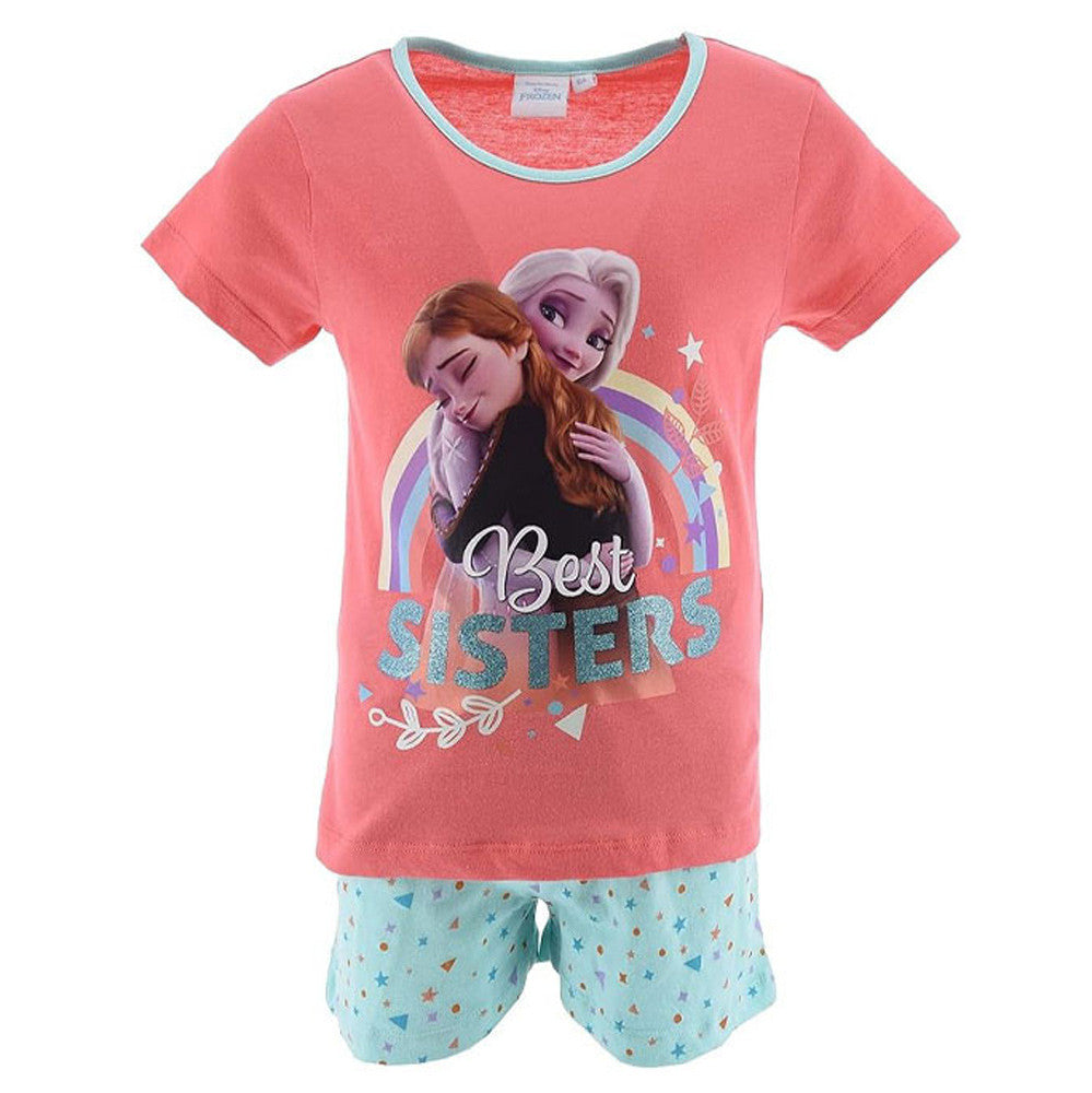 Disney Frozen labākās māsas Peach bērnu īsā pidžama 4 gadi / 104 cm