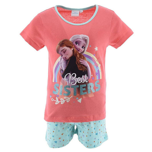 Disney Frozen labākās māsas Peach bērnu īsā pidžama 5 gadi / 110 cm