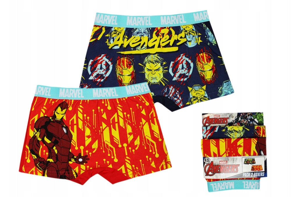 Avengers bērnu bokseršorti, 2 gab. iepakojumā, 4/5 gadi