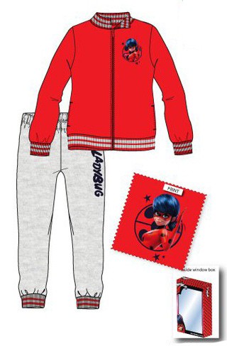 Miraculous Ladybug bērnu treniņtērps, skriešanas komplekts 8 gadi Dāvanu kastīte
